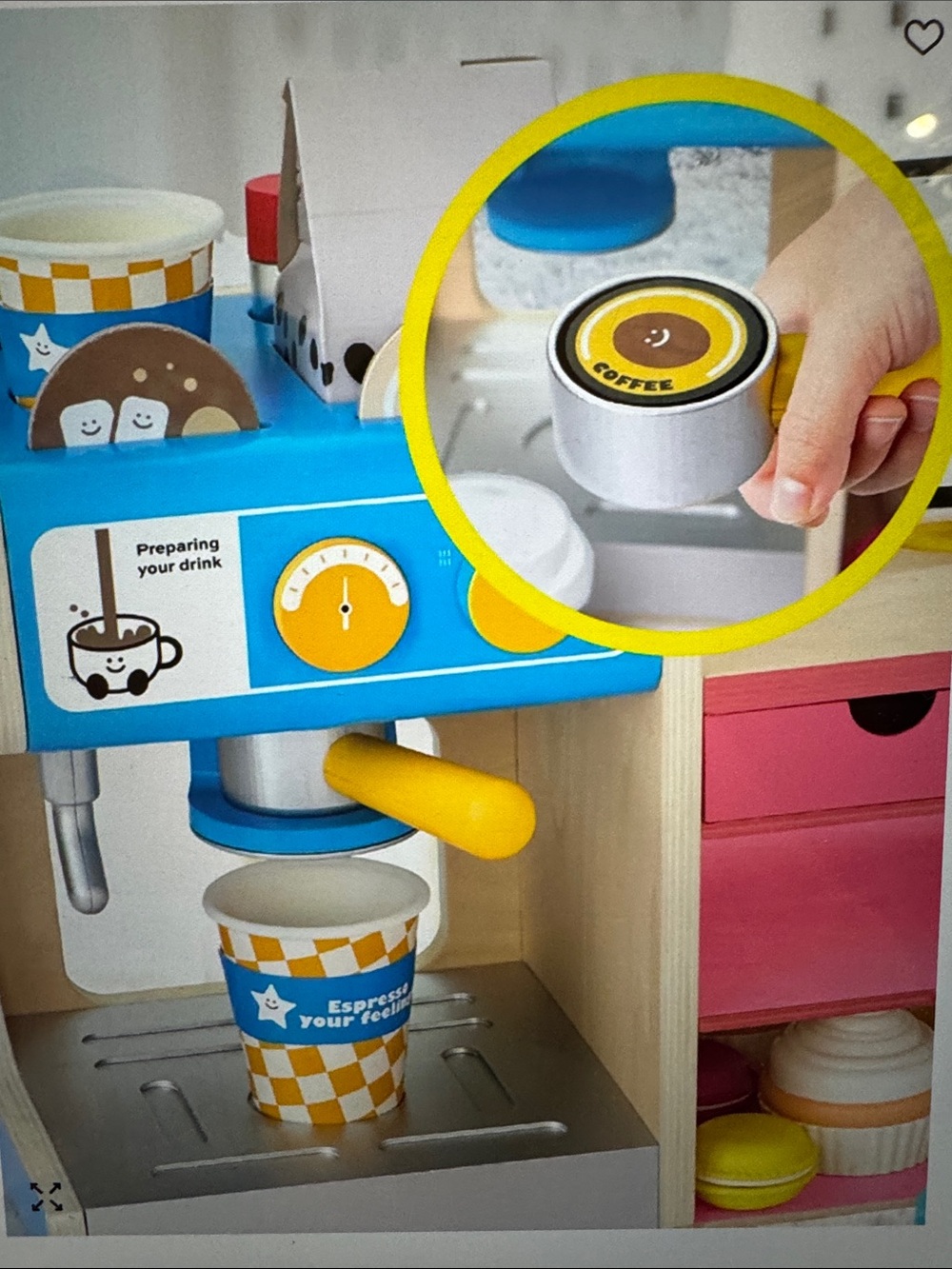 Geoffrey's Toy Box Cafe Cake Bakery Coffee Shop Playset